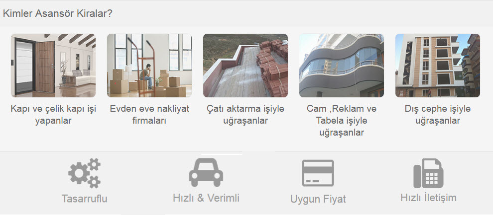 sivasta asansörlü taşıma