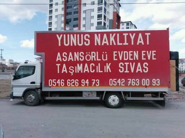 sivasta asansörlü taşıma